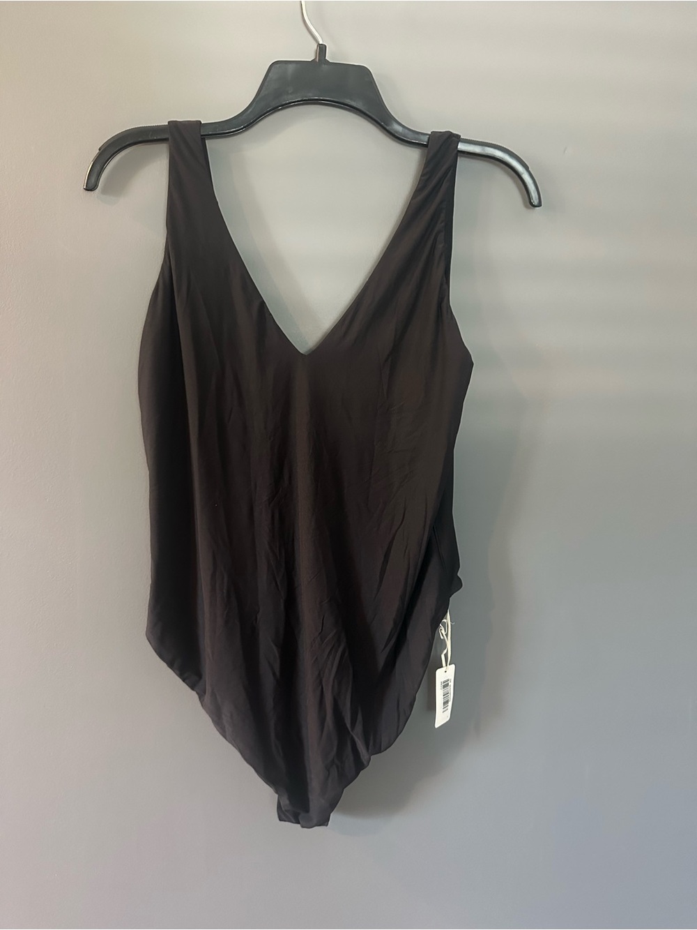 Aerie Black Solid One Piece Women's Bodysuit Size 2XL New with Tags